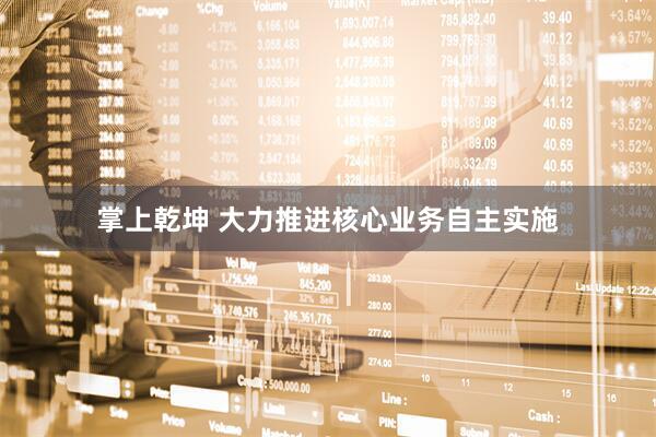 掌上乾坤 大力推进核心业务自主实施