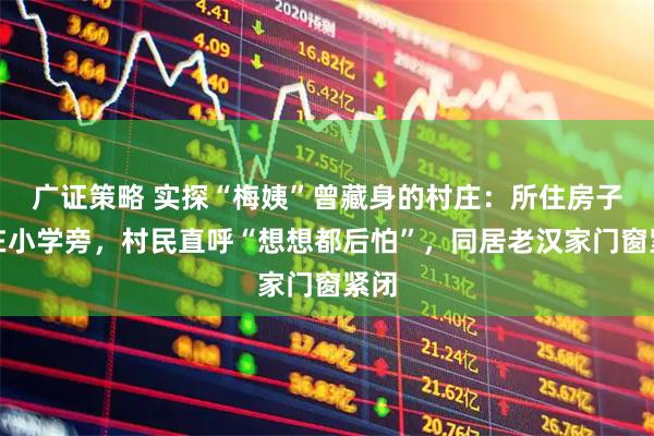 广证策略 实探“梅姨”曾藏身的村庄：所住房子就在小学旁，村民直呼“想想都后怕”，同居老汉家门窗紧闭