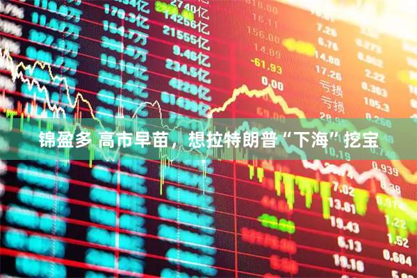 锦盈多 高市早苗，想拉特朗普“下海”挖宝